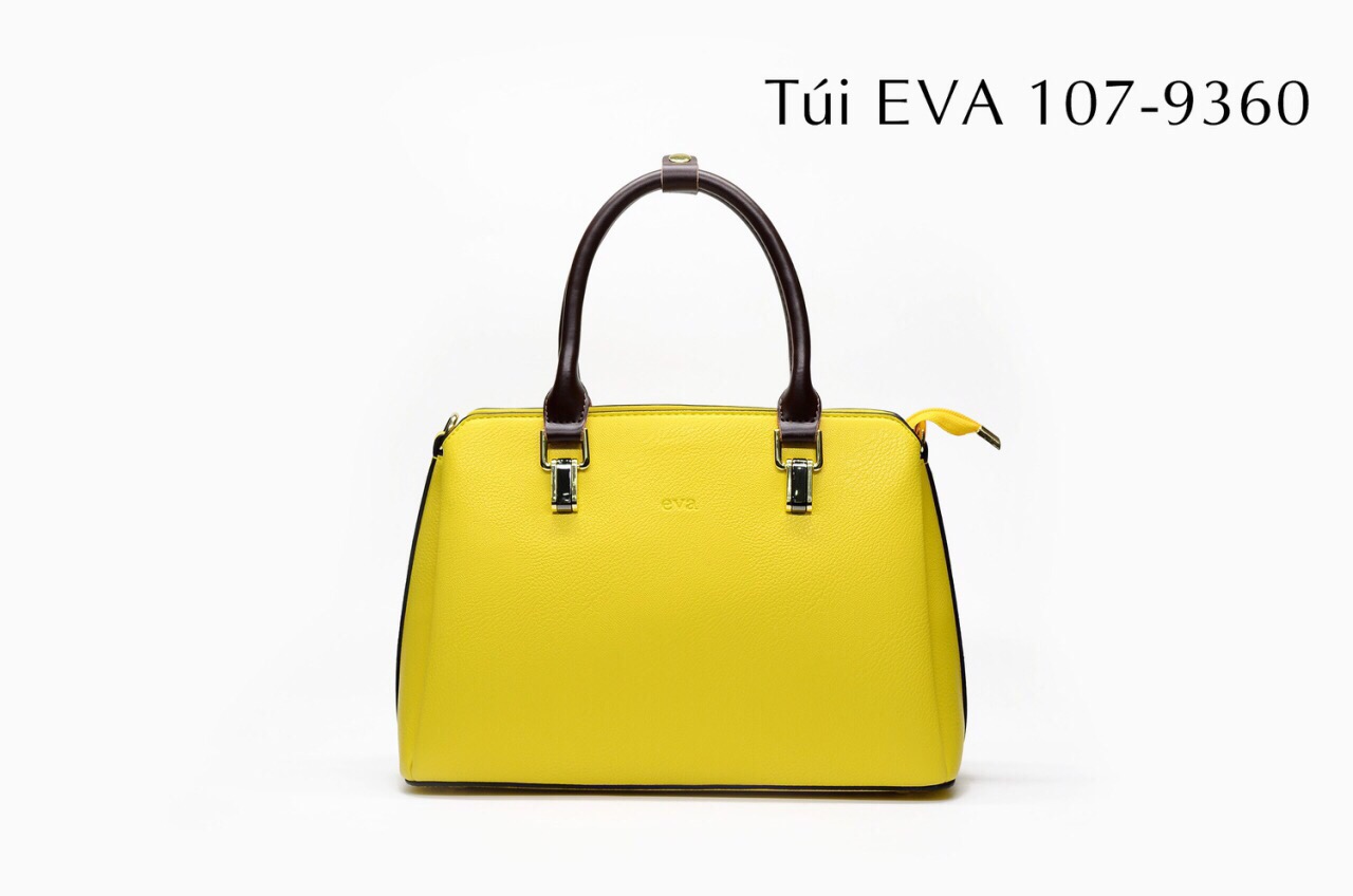 Túi xách da trơn màu EVA9360 dáng to, phần quai dạng ống,màu sắc thời trang